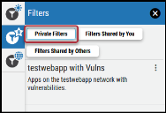 Save Filter - Private Filters Button Location